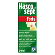 Hascosept Forte, 3 mg/ml, aerozol do stosowania w jamie ustnej, 30 ml