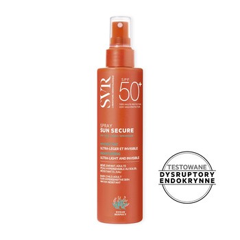 SVR Sun Secure Spray, nawilżające mleczko w sprayu SPF50+, 200 ml
