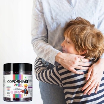 Lanco Nutritions Odporniaki Junior, żelki, smak malinowy, 60 szt.