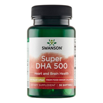 Swanson Super DHA 500, kapsułki, 30 szt.