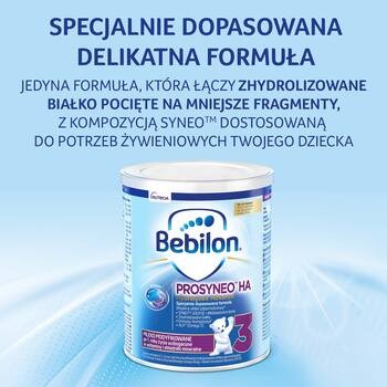 Bebilon Prosyneo HA 3 Hydrolyzed Advance, mleko modyfikowane po 1. roku, 400 g