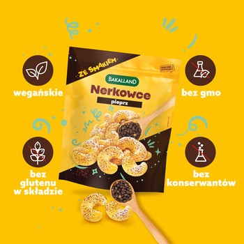 Bakalland, orzechy nerkowca prażone pieprz, 170 g