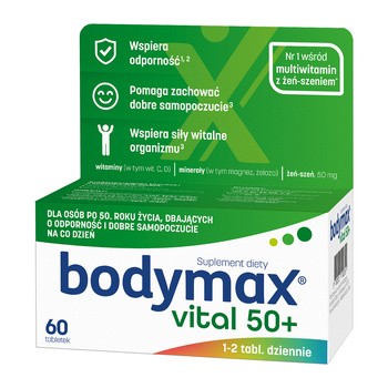 Bodymax Vital 50+, tabletki, 60 szt.