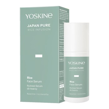Yoskine Japan Pure Rice Infusion, nawilżająco-rozświetlające serum ryżowe do twarzy, 30 ml