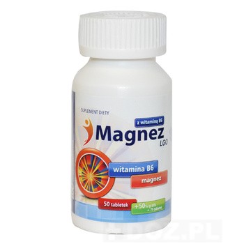 Magnez  LGO z witaminą B6, tabletki, 75 szt (50 szt + 25 szt)