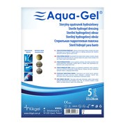 Aqua-Gel, opatrunek hydrożelowy, 22 cm x 28 cm, 5 szt.        