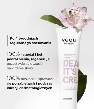 Veoli Botanica Dear Skin, It's Rich Cream, naprawczo-kojący krem okluzyjny do twarzy, 75 ml