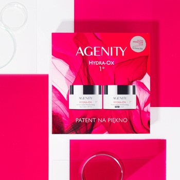 Zestaw Agenity 1º Hydra-Ox, antyoksydacyjny krem na dzień SPF 20, 50 ml + odbudowujący krem na noc, 50 ml