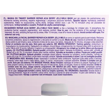 Nacomi, Barrier Repair Acai Berry Jelly-Milk, maska do twarzy, 80 ml