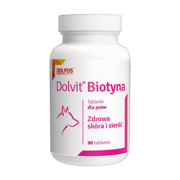 Dolvit Biotyna, tabletki dla psów, 90 szt.
