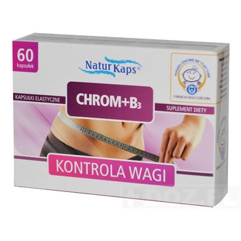 Chrom + B3 Naturkaps, kapsułki, 50 mcg + 15 mg, 60 szt