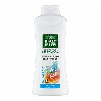 Biały Jeleń, płyn do kąpieli z witaminami A, E, F, 750 ml