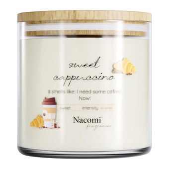 Nacomi Fragrances, sweet cappuccino, świeca sojowa, 450 g