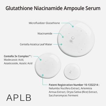 APLB Glutathione Niacinamide Ampoule, serum rozjaśniające do twarzy z glutationem i niacynamidem, 40 ml