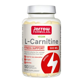 Jarrow Formulas L-Carnitine 500 mg, kapsułki, 100 szt.