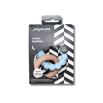 Jellystone Designs, księżycowy gryzak, niebieski, 1 szt.