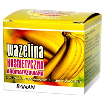 Wazelina kosmetyczna o aromacie bananowym, 15 ml (Kosmed)