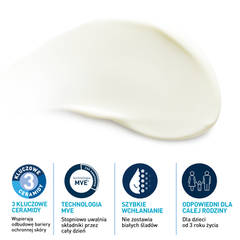 CeraVe, niewidoczny, nawilżający balsam przeciwsłoneczny SPF50+, 75 ml