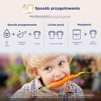 Zestaw 2 x Bebilon Profutura DUOBIOTIK 5, Junior dla przedszkolaka, proszek, 800 g