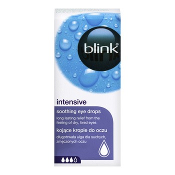 Blink Intensive, kojące krople do oczu, 10 ml