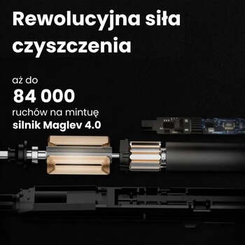 Oclean X Ultra 20, szczoteczka soniczna, czarna, 1 szt.