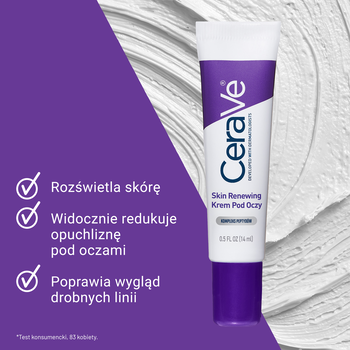 Cerave Skin Renewing, krem pod oczy, 14 ml