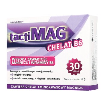 TactiMag Chelat B6, tabletki, 30 szt.