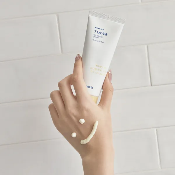 Крем для лица Hanskin 7 Layer Ceramide Cream с керамидами, против морщин, 70 мл — фото 3