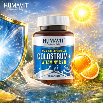 Humavit Colostrum + Witaminy C i D, kapsułki, 60 szt.