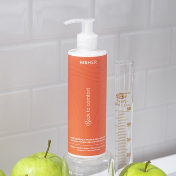 Hisher, kolagenowa maska do włosów, wygładzająca, 250 ml
