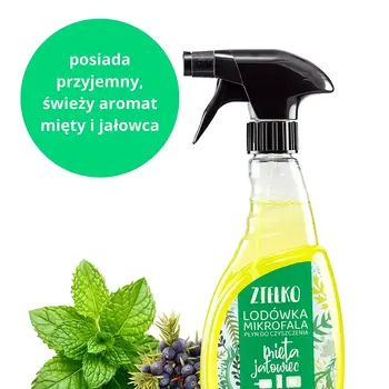 Zielko, Płyn do czyszczenia lodówki i mikrofali, mięta i jałowiec, 500 ml