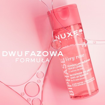 Nuxe Very Rose, dwufazowy płyn do demakijażu oczu i ust, 100 ml