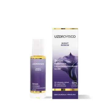 Uzdrovisco Night Renew, serum stymulujące i przeciwzmarszczkowe na noc, 30 ml