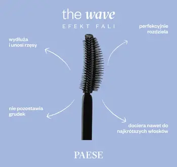 Paese The Wave, tusz do rzęs o przedłużonej trwałości, 10 ml