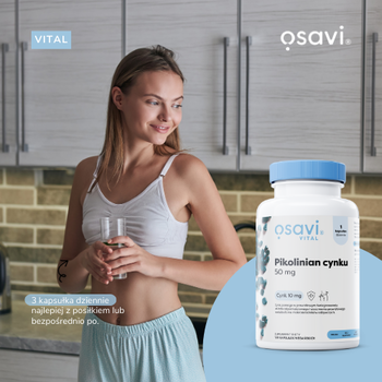 Osavi Pikolinian Cynku 50 mg, kapsułki twarde, 180 szt.