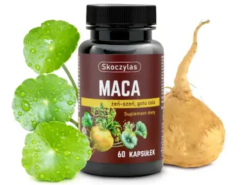 Skoczylas Maca żeń-szeń, gotu cola, kapsułki, 60 szt.