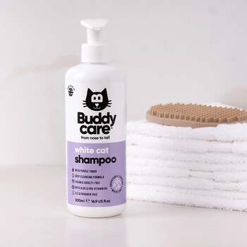 Buddycare, szampon dla kotów, biały kot, 500 ml