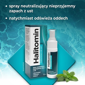 Halitomin, odświeżacz do ust, spray, 15 ml