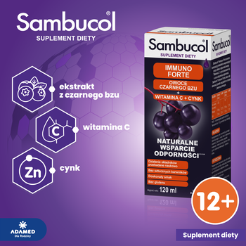 Sambucol Immuno Forte, płyn, 120 ml