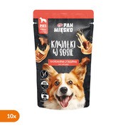 Zestaw 10 x Pan Mięsko, karma mokra dla psa, wołowina z koziną, 150 g