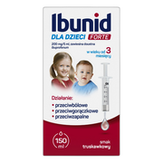 Ibunid dla dzieci Forte, 200 mg/5ml, zawiesina doustna, 150 ml
