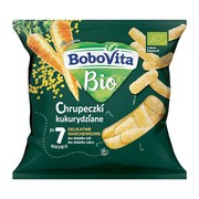 BoboVita Bio, chrupeczki kukurydziane, delikatnie marchewkowe, 7 m+, 20 g