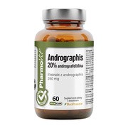 Clean label Pharmovit, Andrographis 20% andrografolidów, kapsułki, 60 szt.