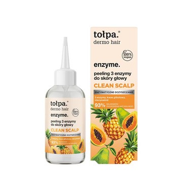 Tołpa dermo hair enzyme. Clean Scalp, peeling 3 enzymy do skóry głowy, 100 ml