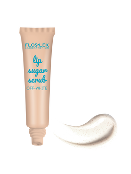 Flos-Lek Lip Care, peeling cukrowy do ust, off-white, 14 g
