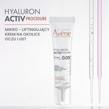 Avene Eau Thermale Hyaluron Activ Procedure, krem mikro-liftingujący na okolice oczu i ust, 15 ml