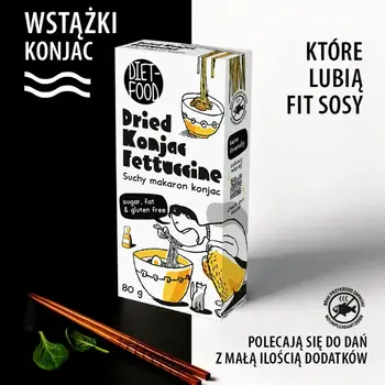 Diet-Food, suchy makaron konjac shirataki, fettucine, 80 g