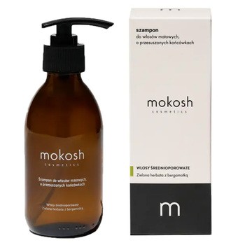 Zestaw Mokosh Zielona Herbata Z Bergamotką do włosów matowych, o przesuszonych końcówkach, szampon, 200 ml + odżywka/maska, 180 ml