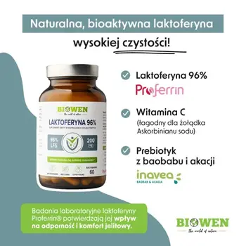 Biowen Laktoferyna 96%, kapsułki, 60 szt.