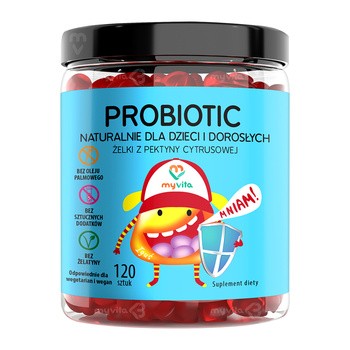 Probiotic, żelki dla dorosłych i dzieci, 120 szt.